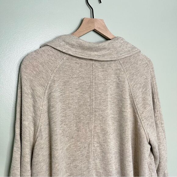 Free People Linen Blend‎ Double Breasted Slouchy Jacket in Beige Size Small - Picture 6 of 11